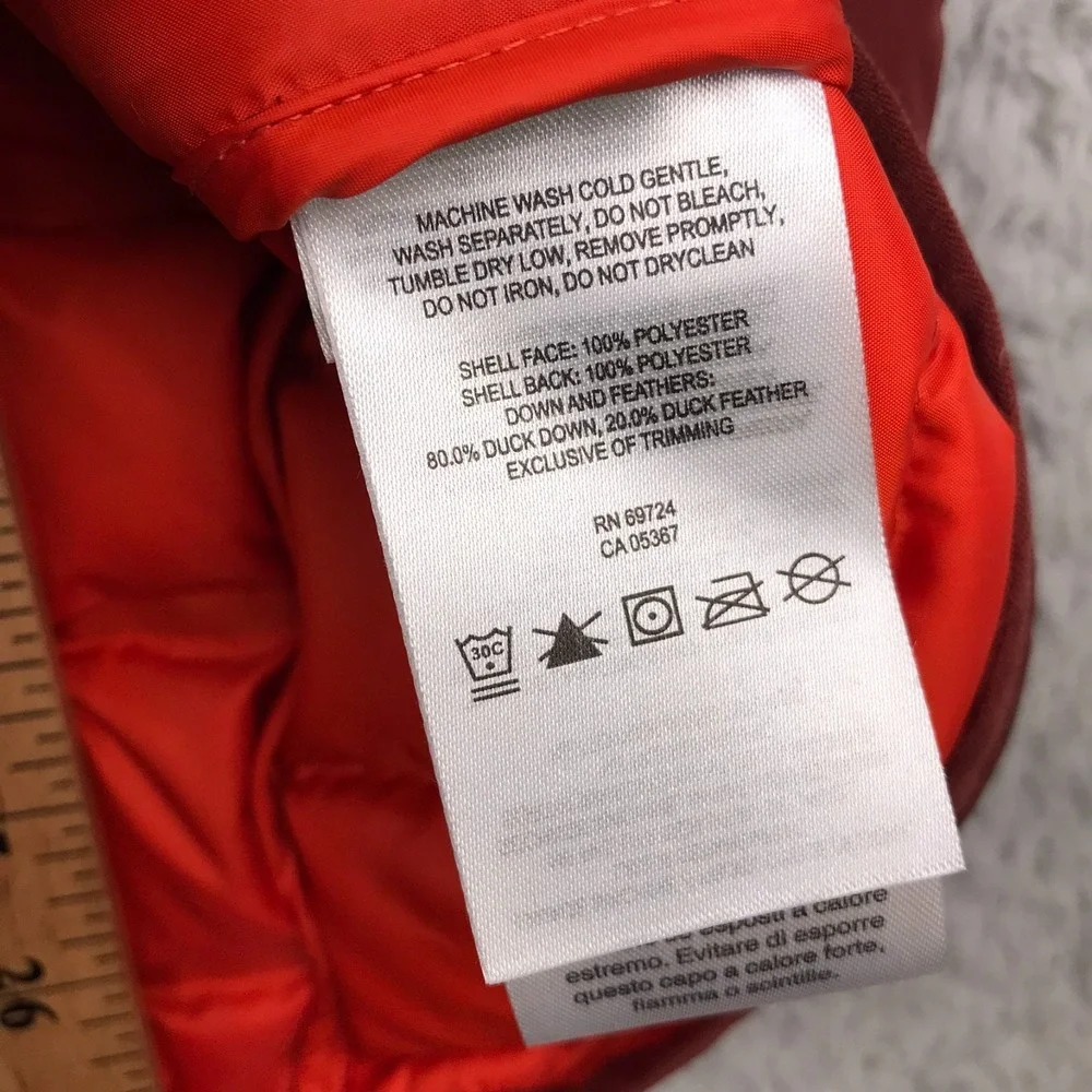 Columbia Lake 22 Down Puffer Vest Mens L Deep Rust 650 Duck Insulated Full Zip